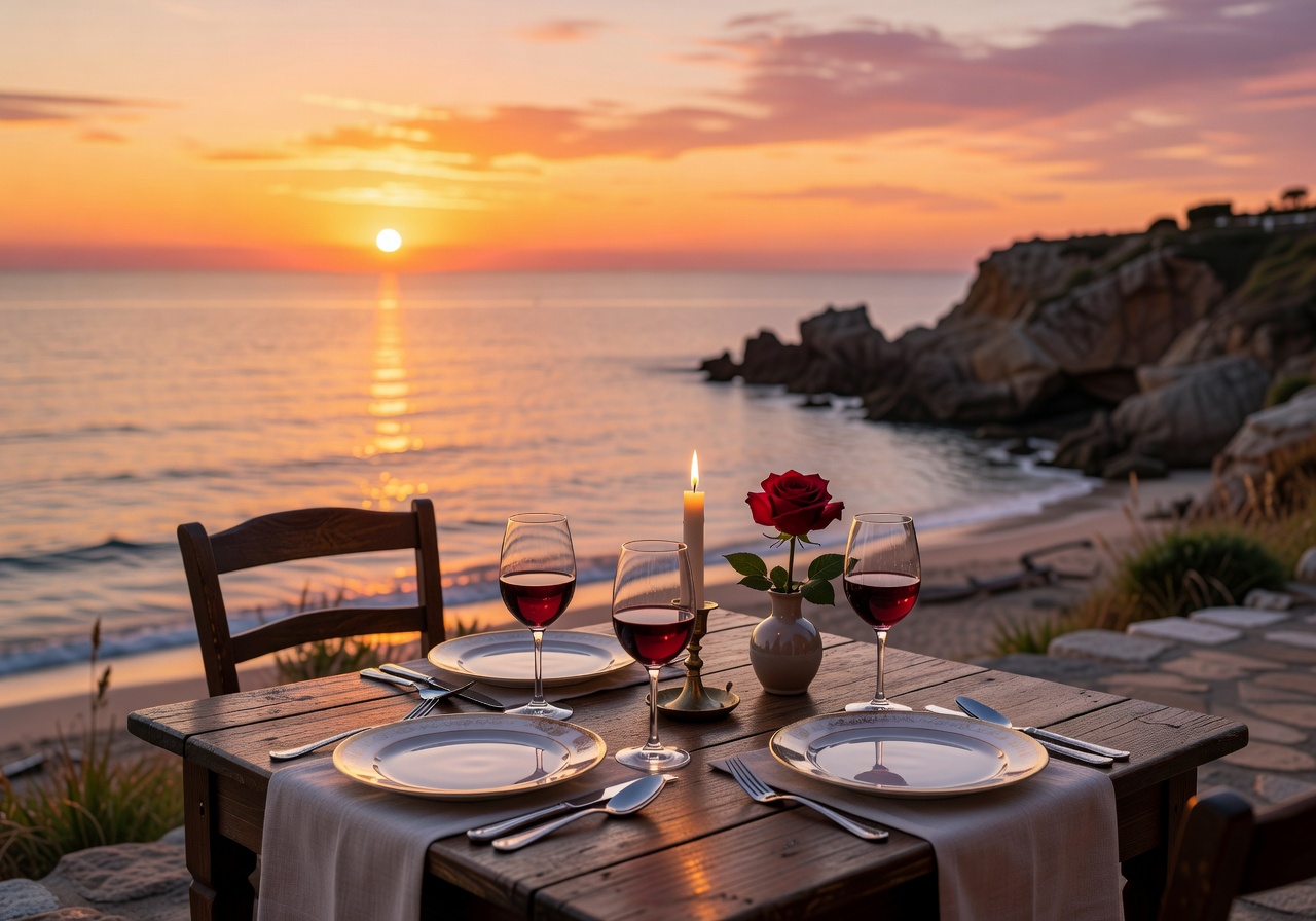 Romantic Dinner at sunset