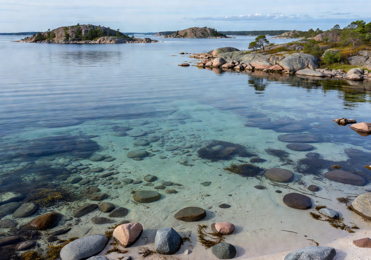 Turku Archipelago nature and clear water